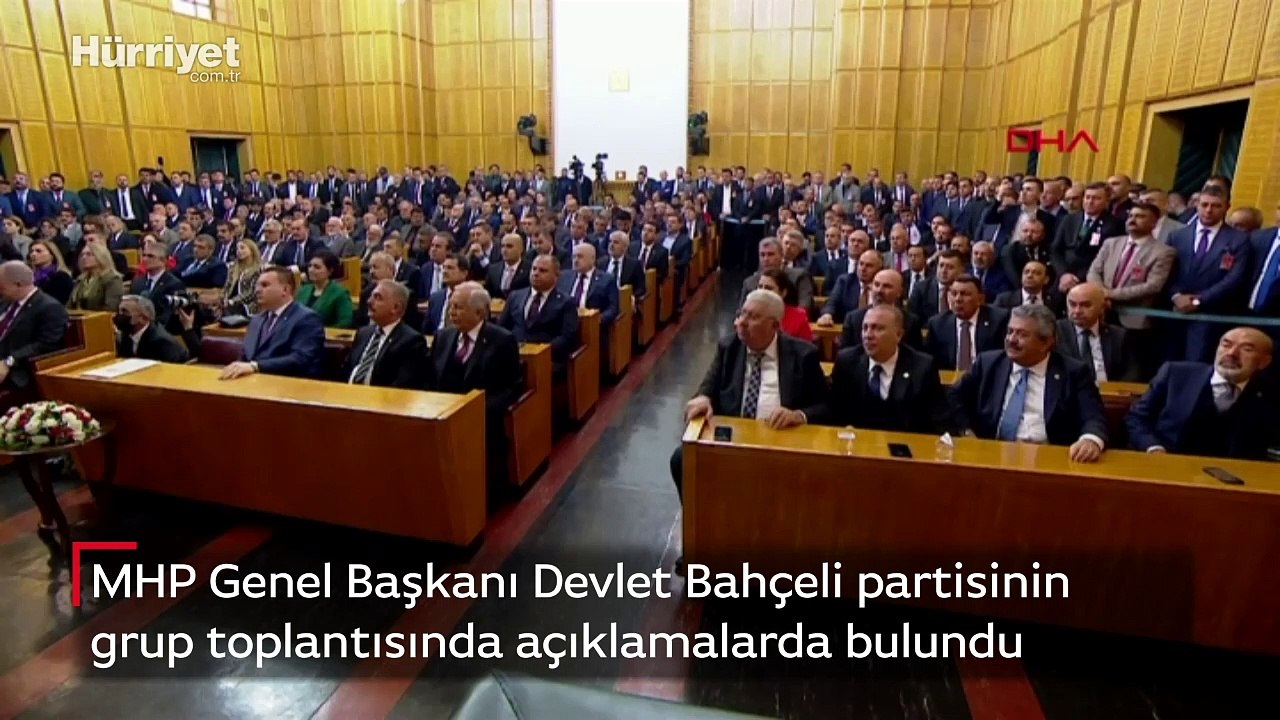 MHP Genel Başkanı Devlet Bahçeli partisinin TBMM grup toplantısında açıklamalarda bulundu