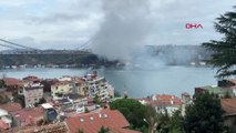 Anadolu Hisarı'nda yangın: Boğaz'a duman yayıldı