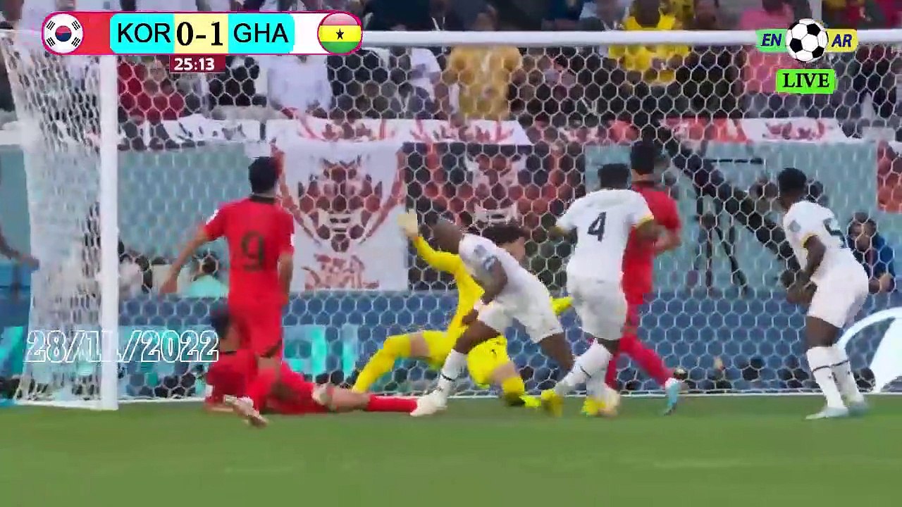 Ghana 3-2 Korea Republic -- كوريا الجنوبية2-3غانا - world cup 2022 كأس العالم
