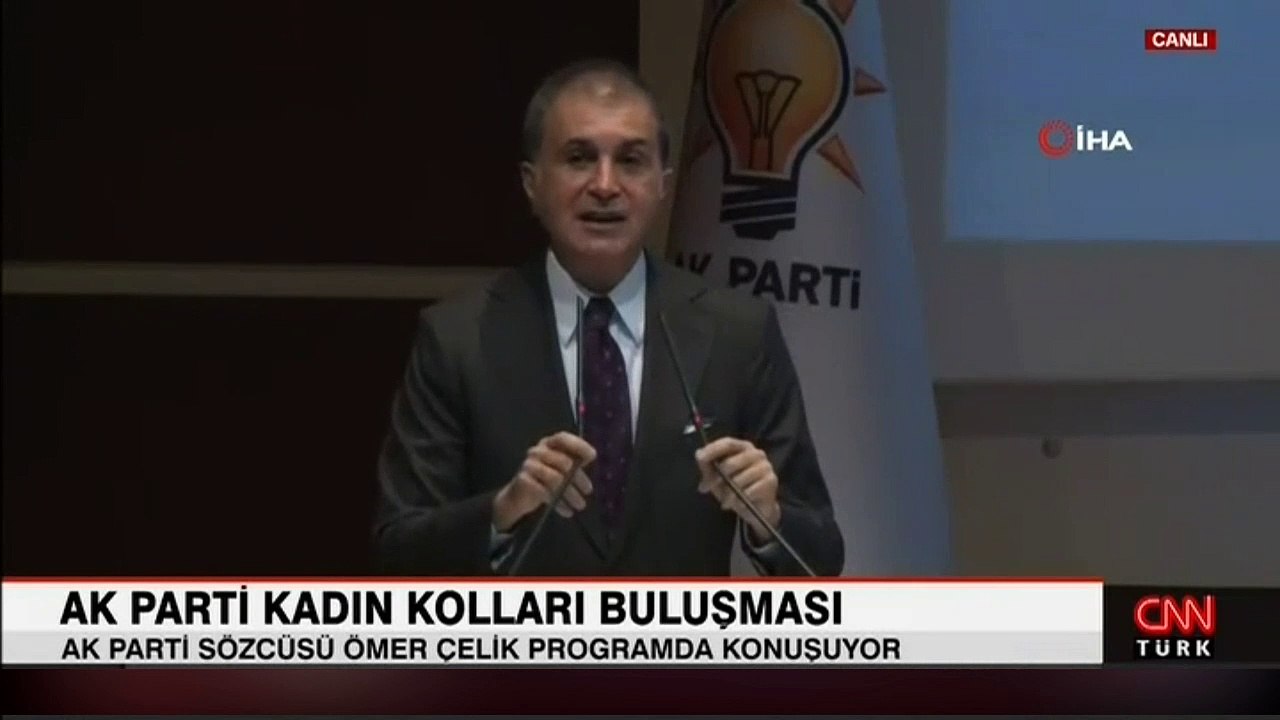 AK Parti Sözcüsü Ömer Çelik, Ankara'da İlçe Kadın Kolları Buluşması'nda açıklama yaptı
