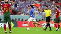 Bandeira arco-íris entrou em campo durante o jogo Portugal-Uruguai