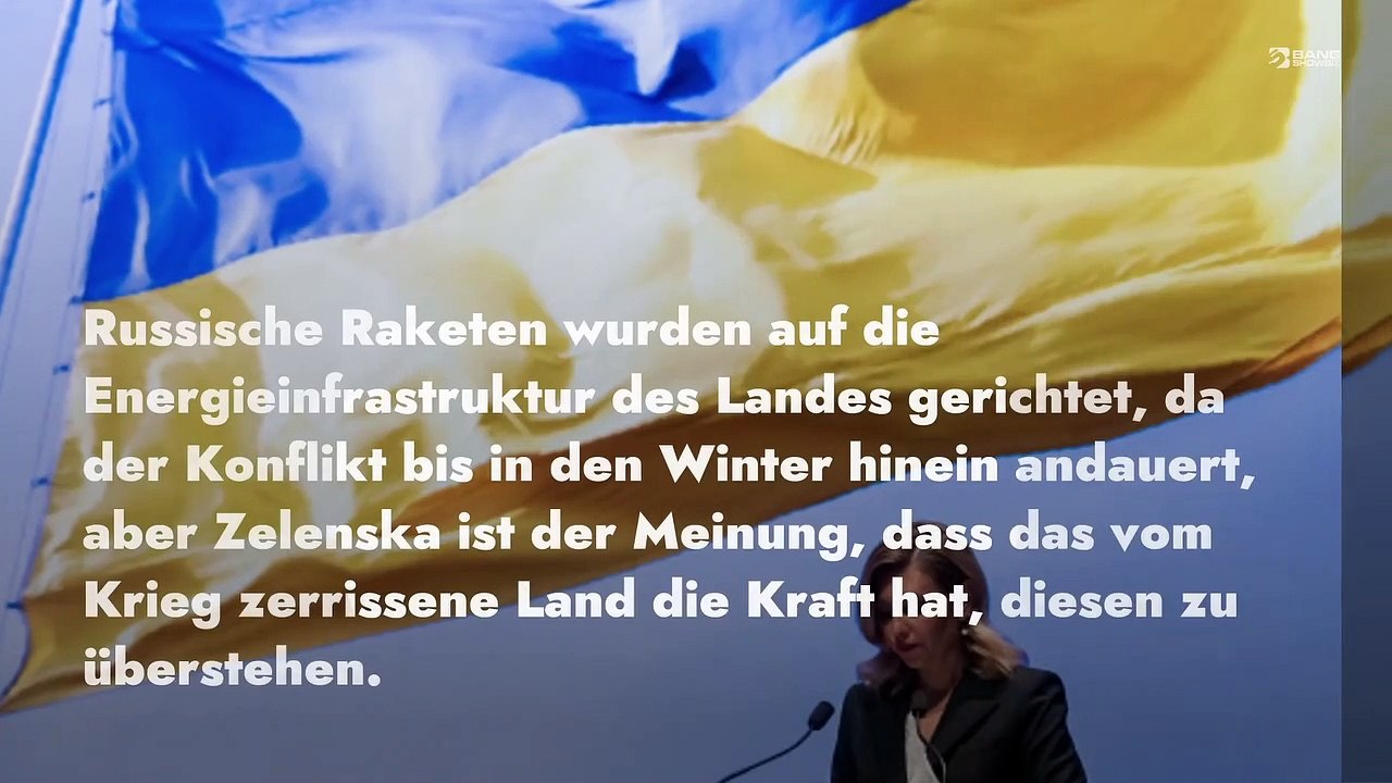 Olena Zelenska: Ukraine kann brutalen Winter überstehen