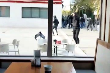 Batalla campal en Burgos entre ultras radicales