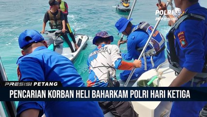 Memasuki Hari Ketiga Proses Pencarian Kecelakaan Helikopter Di Perairan Manggar Kab.Belitung Timur