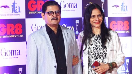 Bhabi Ji Ghar Par Hai Fame Rohitashv With His Real Wife At ITA Awards