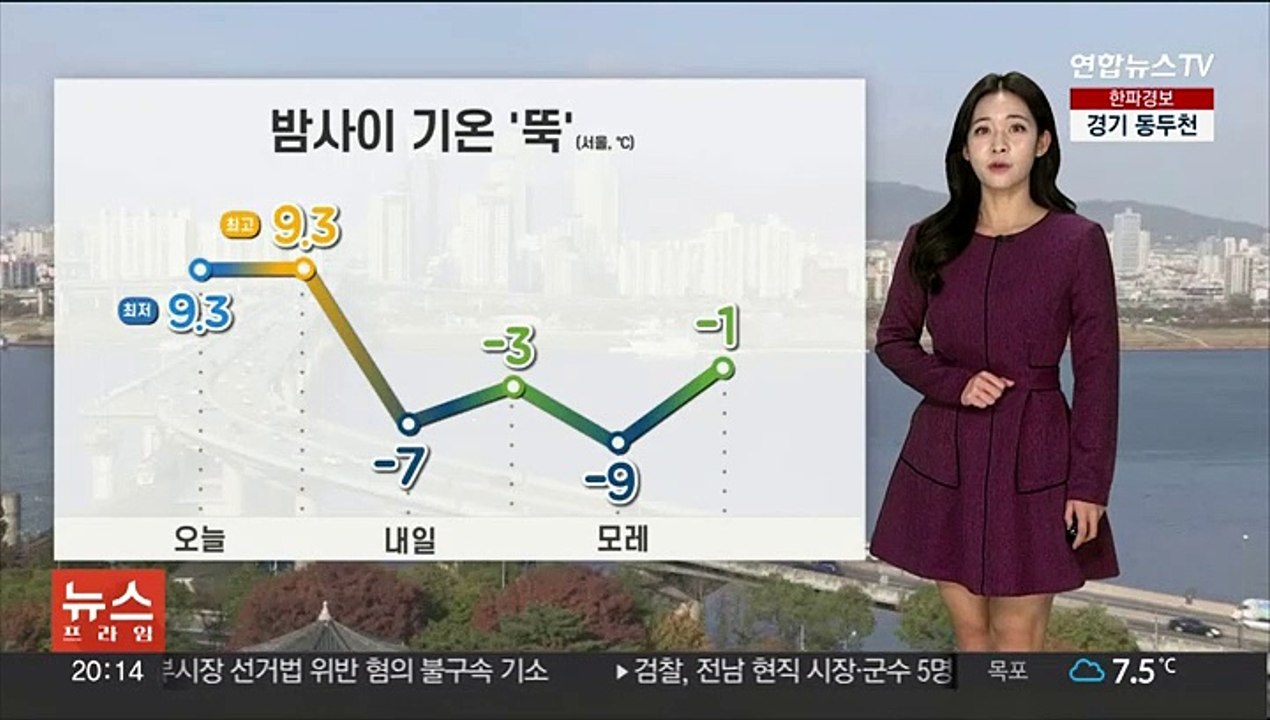 [날씨] 전국 대부분 한파경보…내일 아침 영하 10도 안팎