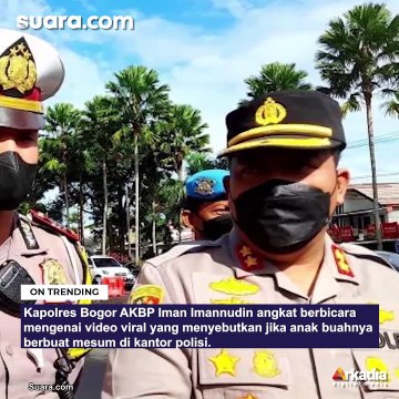 Video 46 Detik Anak Buahnya Diduga Mesum di Mapolsek Viral, Kapolres Bogor: Itu Lagi Sakit