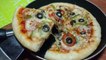 Pizza without Oven _ Veg Pizza recipe _ Pizza in Fry pan _ Style Pizza _ Homemade Pizza Dough