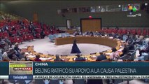 Beijing ratificó su apoyo a la causa Palestina