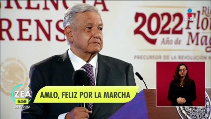 López Obrador se dijo feliz y agradecido por la marcha del domingo