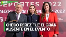 AMLO entrega el Premio nacional del deporte 2022 con la ausencia de ‘Checo’ Pérez