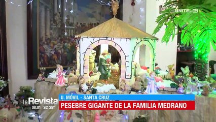 Imponente y tradicional, la familia Medrano arma un pesebre desde hace 60 años