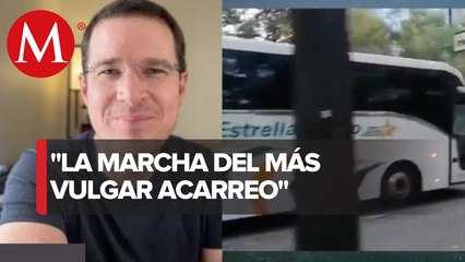 Anaya denuncia acarreo en marcha de AMLO