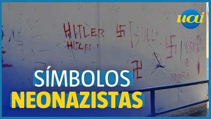 Escola de Contagem é invadida e pichada com frases e símbolos neonazistas