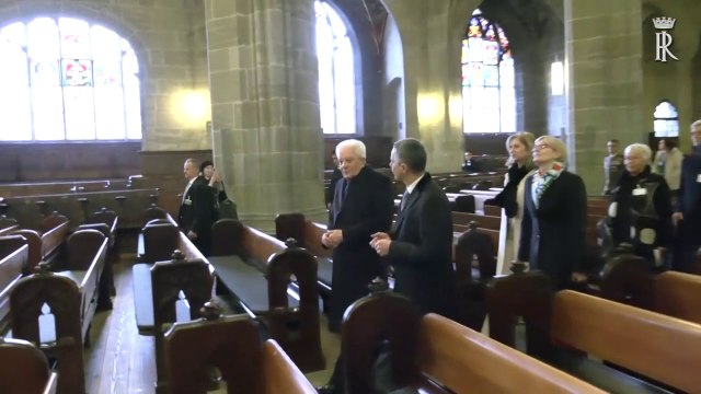 Mattarella visita la Cattedrale di Berna