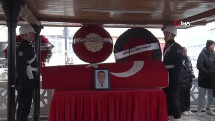 Eyüpsultan'da kazada hayatını kaybeden polis memuru son yolculuğuna uğurlandı