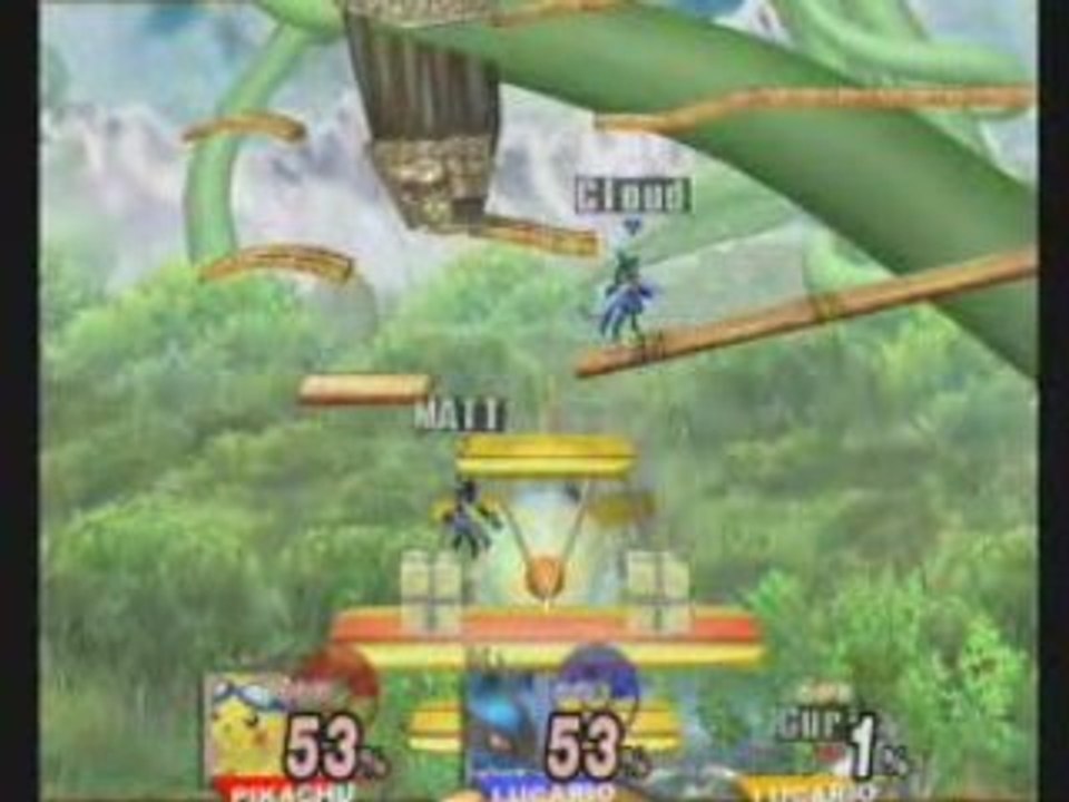 Pikachu vs Lucario vs Lucario LOL RANDON FIGHT