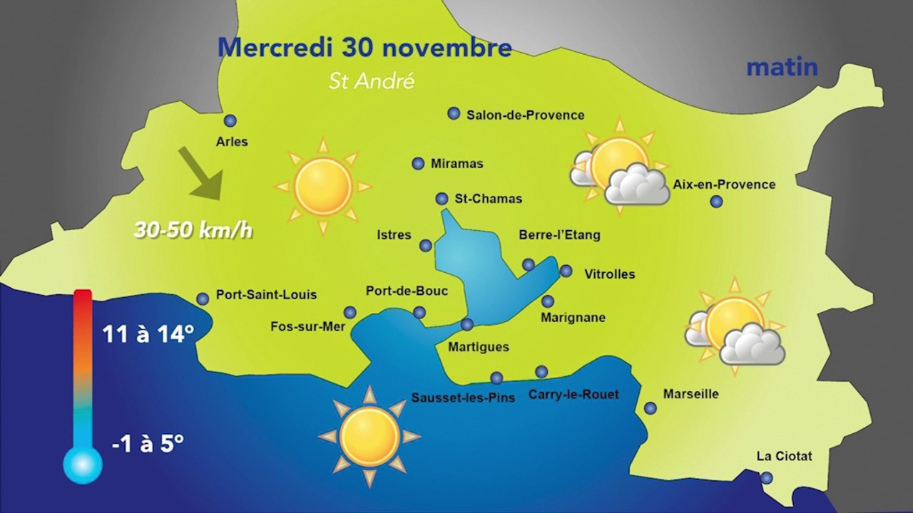 Temps calme au menu de mercredi