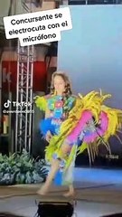 Modelo sufrió descarga eléctrica durante concurso de belleza