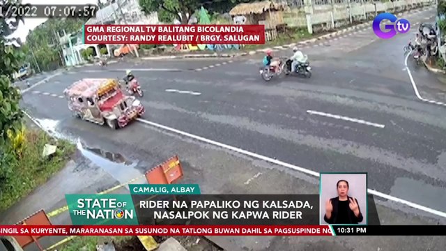 Rider na paliko ng kalsada, nasalpok ng kapwa rider | SONA