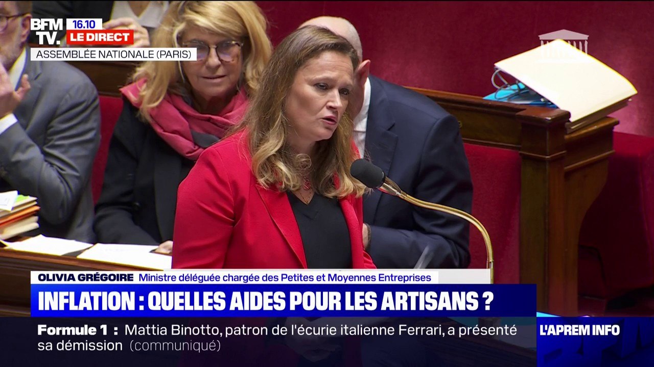 Olivia Grégoire sur les prix de l'énergie pour les artisans: "Avant de dire 'il faut faire plus', éprouvons déjà les dispositifs mis en œuvre"