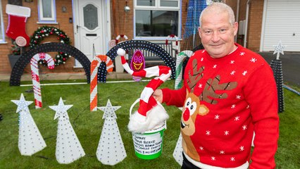 Arran Close house in Heysham decorated in Christmas lights to raise funds for Team Reece