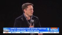 Elon Musk dice que Apple amenaza con sacar a Twitter de la App Store