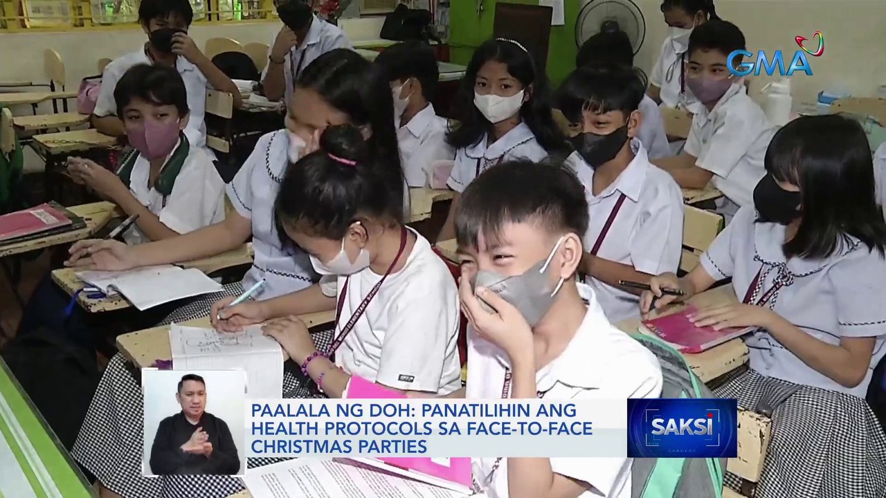 Paalala ng DOH: Panatilihin ang health protocols sa face-to-face christmas parties | Saksi
