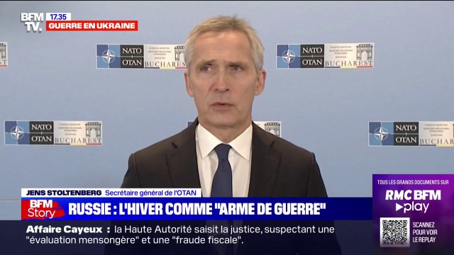 Jens Stoltenberg: Le président Poutine tente d'utiliser l'hiver comme arme de guerre