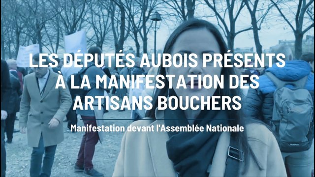 On a vu les députés aubois à la manifestation des artisans bouchers
