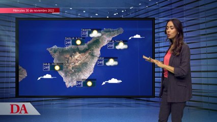 La previsión del tiempo en Canarias para el 30 de noviembre de 2022