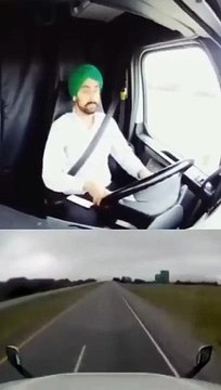 Réveil intense pour ce chauffeur de camion qui s'est endormi au volant
