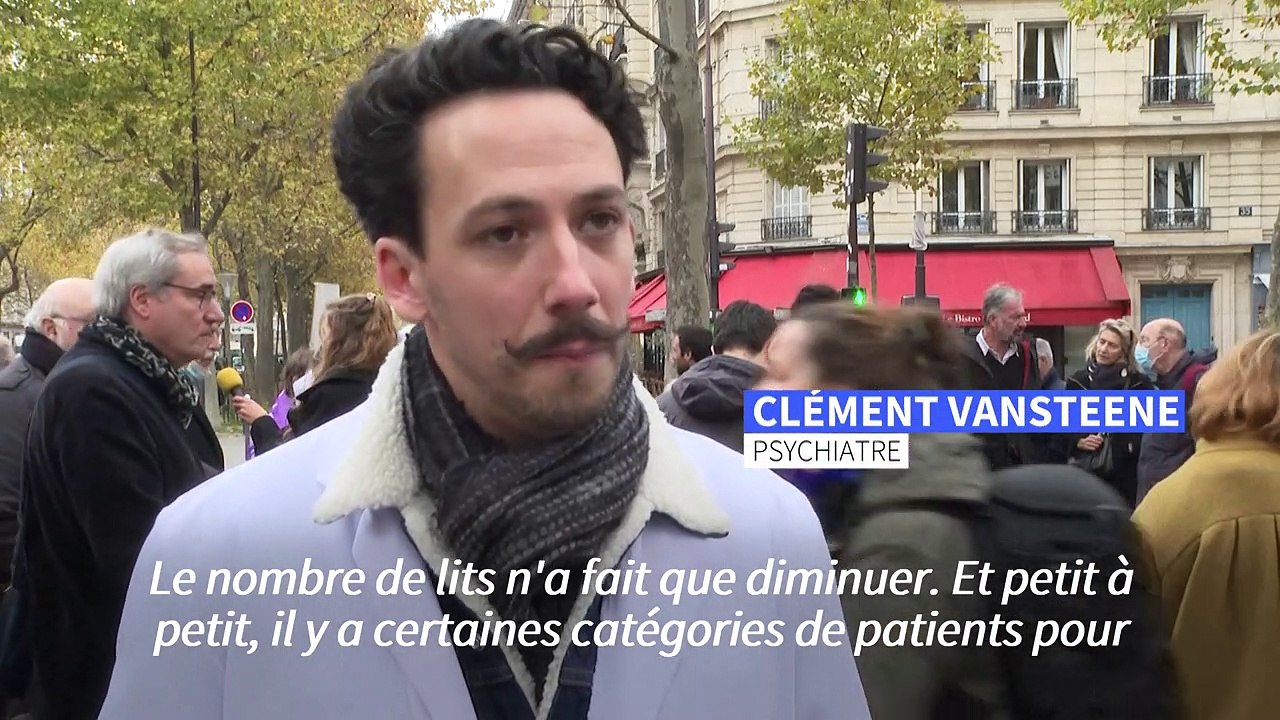 A Paris, des psychiatres hospitaliers dénoncent un secteur public "en crise"