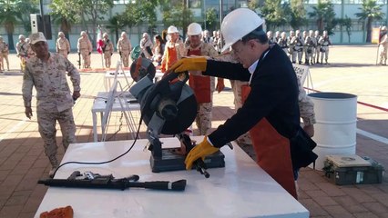 Decomisaron y destruyeron más de 650 armas en Sonora