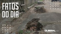 Moradores reclamam de crateras e obra inacabada em Ananindeua