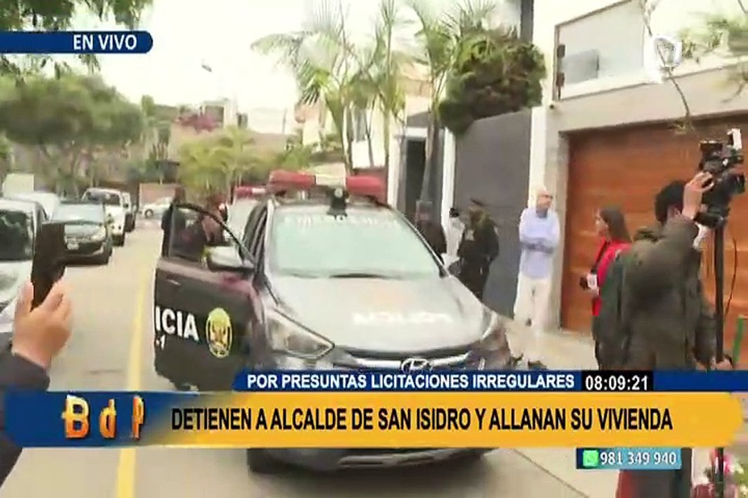 Detienen a Augusto Cáceres, alcalde de San Isidro: en la operación se allanaron 14 inmuebles