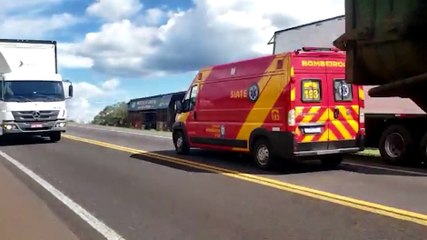 Conversão irregular causa acidente de trânsito na BR-277