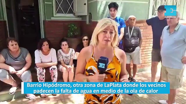 Barrio Hipódromo, otra zona de La Plata donde los vecinos padecen la falta de agua en medio de la ola de calor