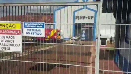 Vítima de queda de plano elevado é socorrida em Penitenciária