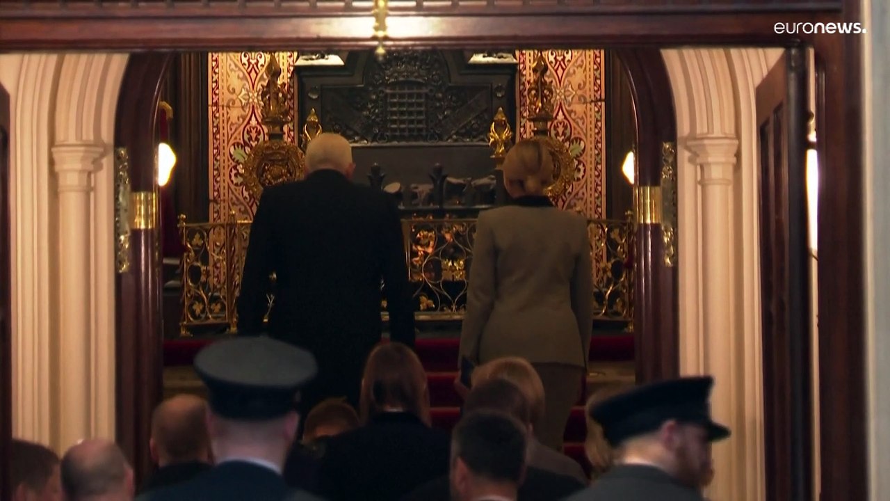 First Lady der Ukraine in London in Westminster, um über Kriegsverbrechen zu sprechen