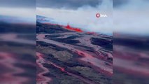 Hawaii'deki Mauna Loa Yanardağı havadan görüntülendi