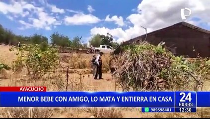 Ayacucho: 3 escolares asesinan a uno de sus amigos al salir para beber licor