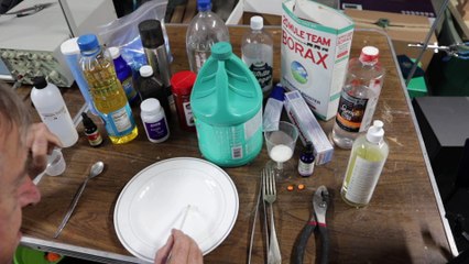 Experimenting with mixing household products and see what we get.
