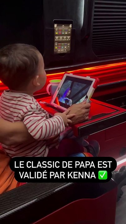 M. Pokora et son fils Kenna sur Instagram.