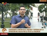 Venezolanos confían en el proceso de diálogo del Gobierno y las oposiciones para consolidar la paz