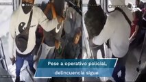 Captan asalto a pasajeros de transporte público en Amozoc, Puebla