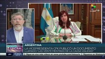 Presidente de Argentina respalda a Cristina Fernández en juicio de la causa Vialidad