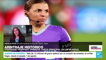 Stéphanie Frappart primera mujer que es referee principal en un partido de un Mundial Masculino