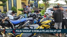 10 Remaja Pelaku Balap Liar di Singkawang Kalimanatan Barat Ditangkap Polisi!