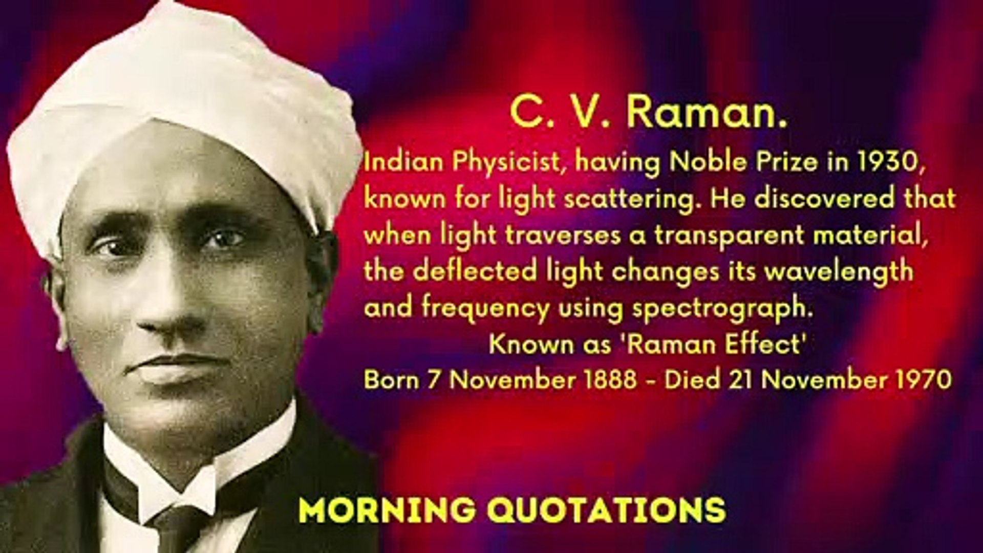 Cv Raman Quotes CV Raman Birth Anniversary: 10 Iconic Quotes By The